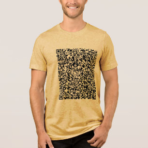 Camiseta Design seu próprio código QR personalizado Engraça