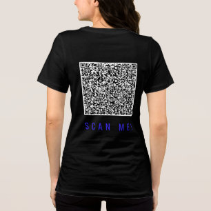 Camiseta Design seu próprio Código QR personalizado Modelo 
