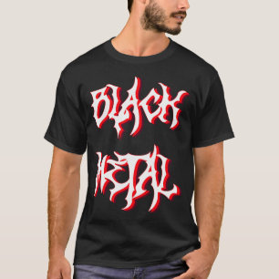 Camiseta Design Simples de Black Metal