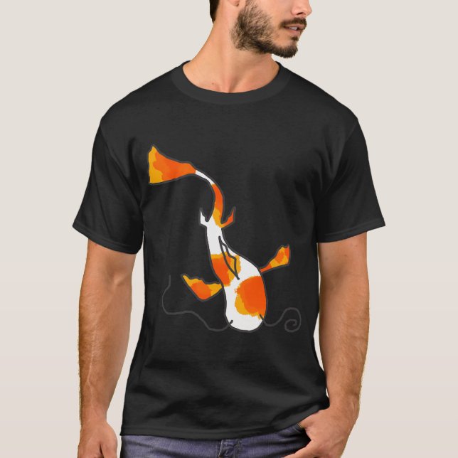 Camiseta Design Simples de Koi (Frente)