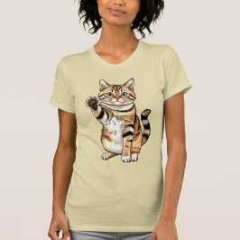 Camiseta Design simples fofo para homens amantes de gatos