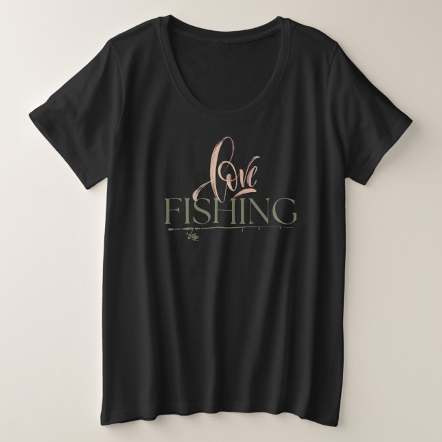 Camiseta Design simples | Pesca amorosa (Frente do Design)
