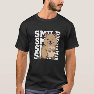 Camiseta Design SMILE Para Um Sobrealimentador De Quokka
