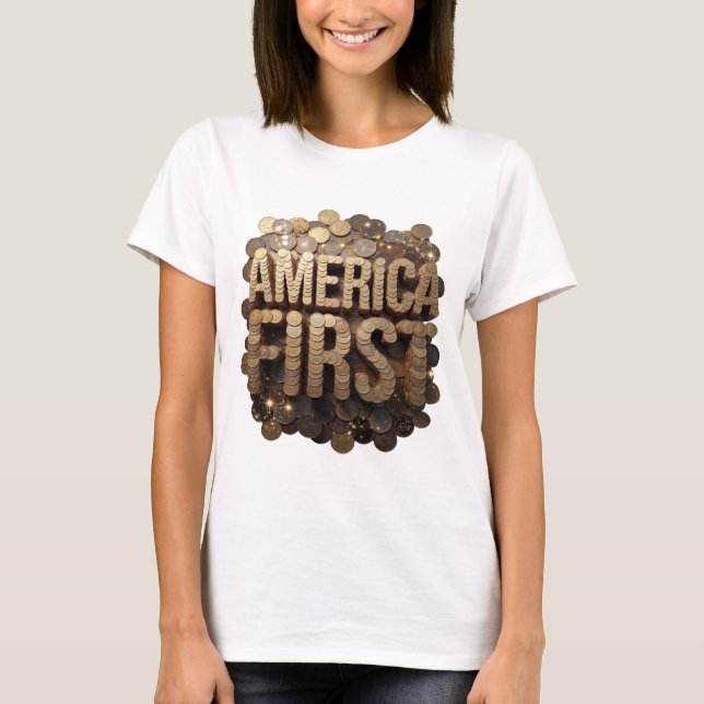 Camiseta Design Snappy Gold AMÉRICA EM PRIMEIRO LUGAR (Frente)