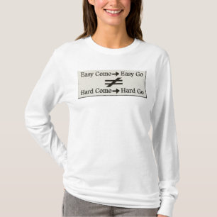 Camiseta Design Sobre Trabalho Fácil E Relação De Trabal