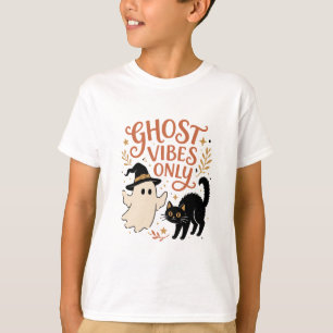 Camiseta Design Somente Vibrações de Fantasma