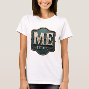 Camiseta Design Statement Chic Gold ME EST 1975