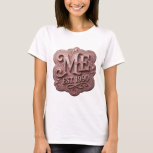 Camiseta Design Stylish Gold ME EST 1990