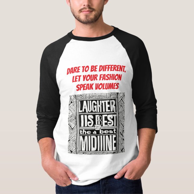 CAMISETA DESIGN SUSTENTÁVEL ÚNICO PARA CARAS JOVENS (Frente)