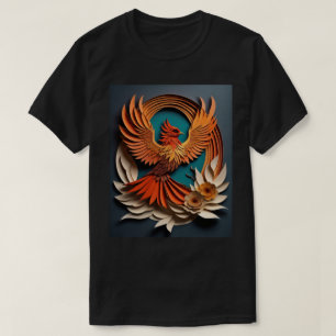 Camiseta Design-T-shirt em papel Phoenix