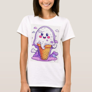 Camiseta **"Design-T-Shirt Ghost Cute - Adorável
