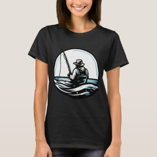Camiseta Design tema pescador para o angler entusiasta