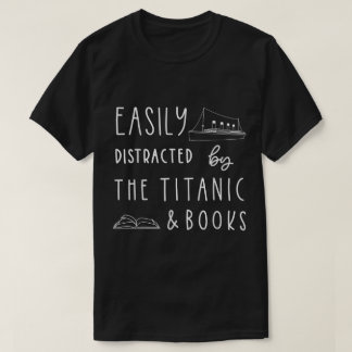 Camiseta Design Titanic e Amante de Livros