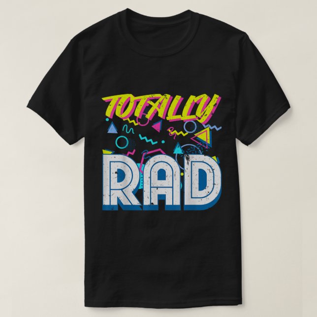 Camiseta Design Totalmente Radical com Estética Retro dos A (Frente do Design)