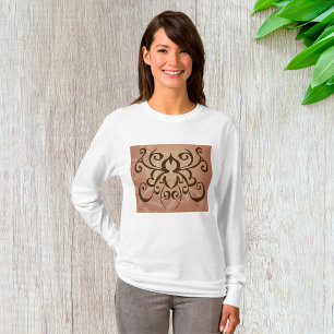 Camiseta Design Tribal Mulher Longa Capa