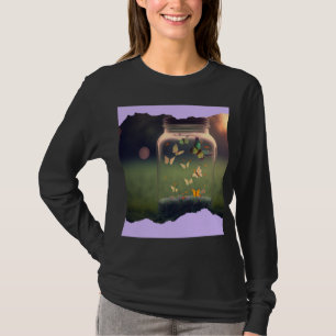Camiseta Design Único de Borboleta