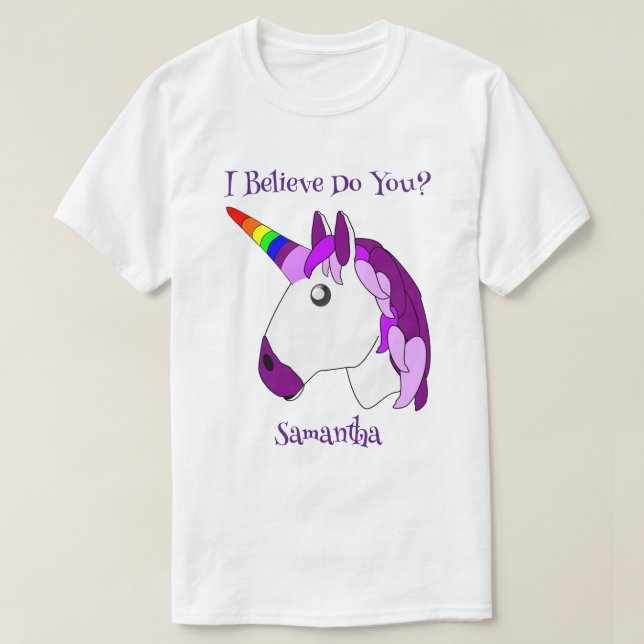 Camiseta Design Unicorn personalizado (Frente do Design)