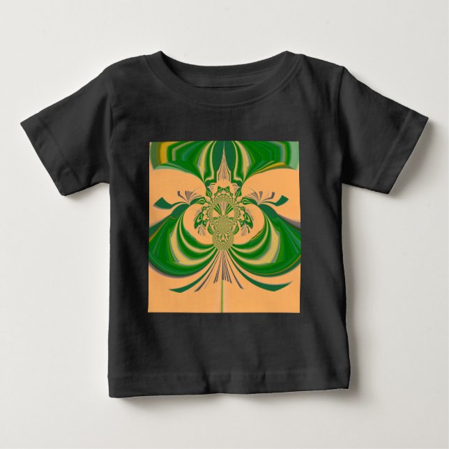 Camiseta Design verde amarelo. (Frente)