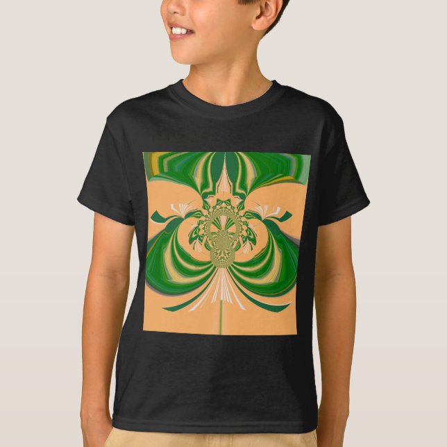 Camiseta Design verde amarelo. (Frente)