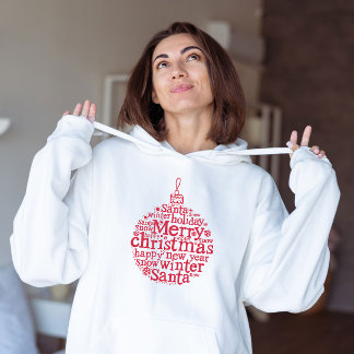 Camiseta Design Vermelho de da Esfera de Natal Feliz