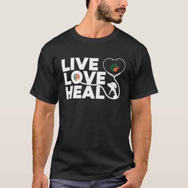 Camiseta Design Veterinária Funny Para Homens Crianças Vete (Frente)
