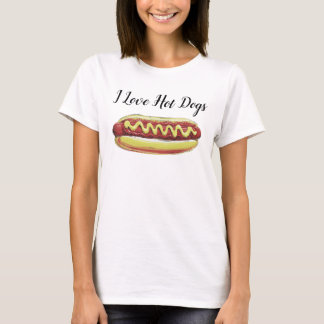 CAMISETA DESIGN VETORIAL DE COMIDA HOTDOG