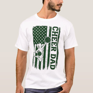 Camiseta Design Vetorial Vintage Bandeira Americana Cheer P