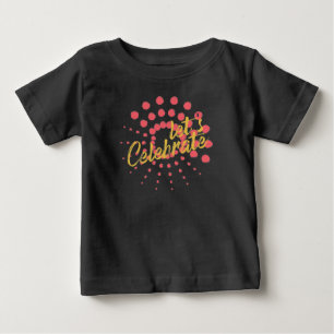 Camiseta Design vibrante, alegre e divertida de "Celebração