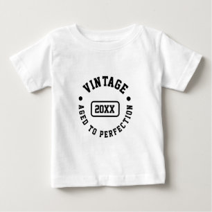 Camiseta Design Vintage Ano Personalizado – Envelhecido à P