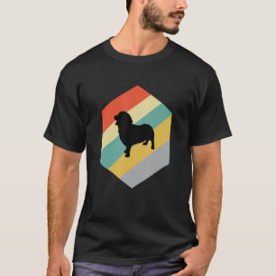 Camiseta Design Vintage de Cachorro Basset Retriever