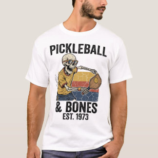Camiseta Design Vintage de Esqueleto Legal para Jogador de