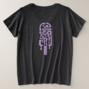 Camiseta Design Vintage de Picolé de Surf Abstrato