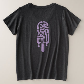 Camiseta Design Vintage de Picolé de Surf Abstrato