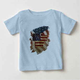 Camiseta Design Vintage Dia da Independência 4 de Julho