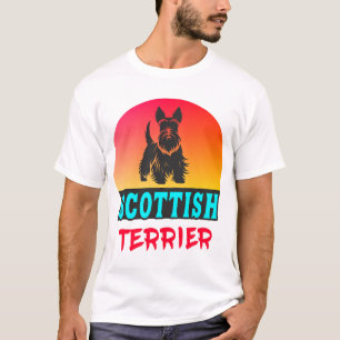 Camiseta Design Vintage Scottish Terrerier