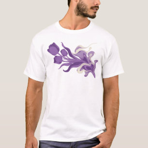 Camiseta DESIGN VISUAL Flor ABSTRACT Whimsical