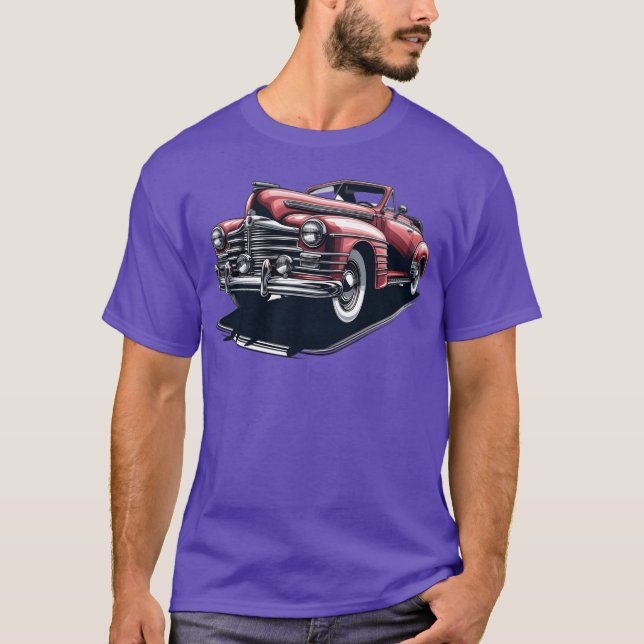 Camiseta design with a classic car friend family (Frente)