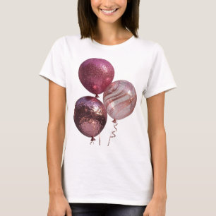 Camiseta Designação de texto Artístico Silver THREE PINK BA