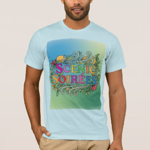 Camiseta Designação Scenic Soirees.t-shirt