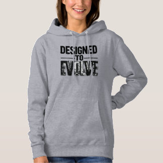 Camiseta Designed to Evolve Women Hoodie MotivationalGrowth