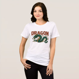 Camiseta Designer de arte de dragão antigo adolescente