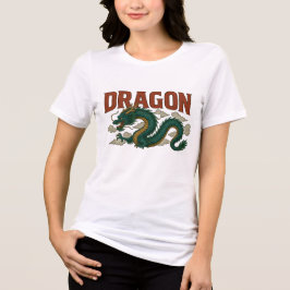 Camiseta Designer de arte de dragão antigo adolescente