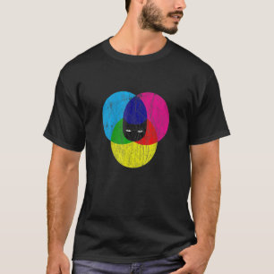 Camiseta Designer de Cat CMYK