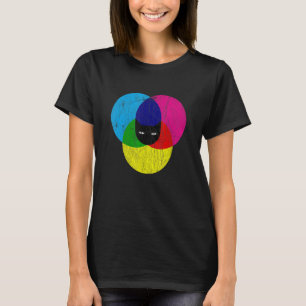Camiseta Designer de Cat CMYK