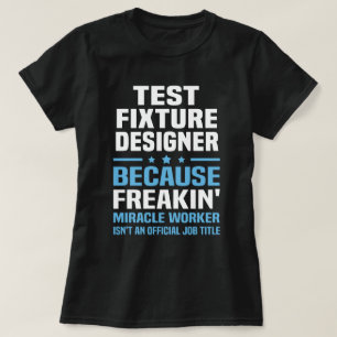 Camiseta Designer de Correção de Teste