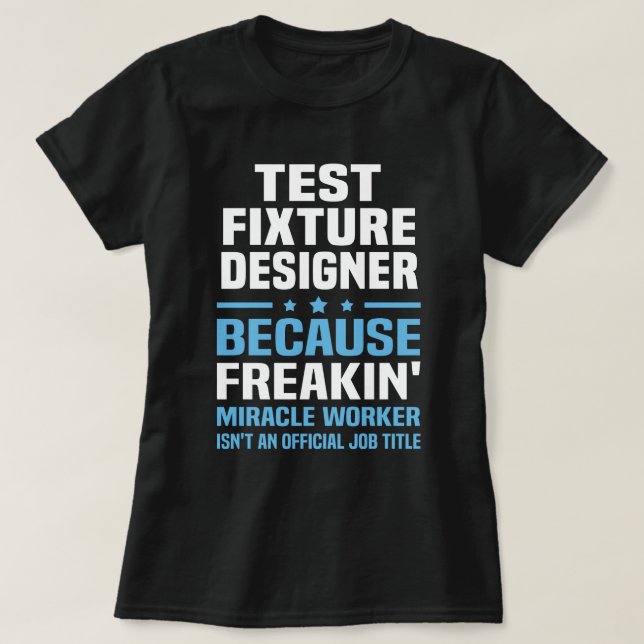 Camiseta Designer de Correção de Teste (Frente do Design)