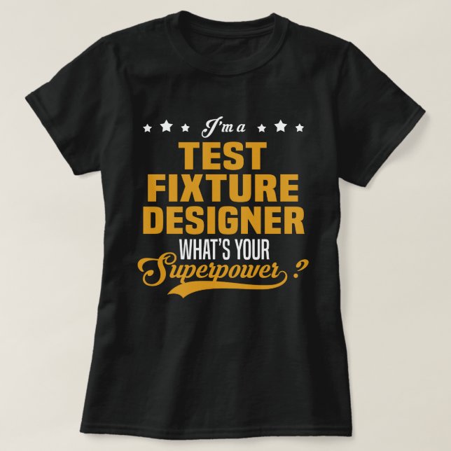 Camiseta Designer de Correção de Teste (Frente do Design)