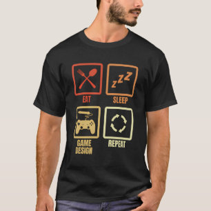 Camiseta Designer de Jogo Agendar Produtor de Jogo de Vídeo