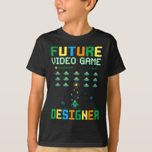 Camiseta Designer de Jogos de Vídeo Para Crianças1