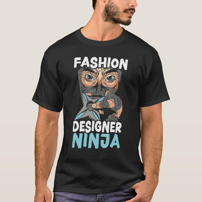 Camiseta Designer de Moda Ninja Design de Moda (Frente)